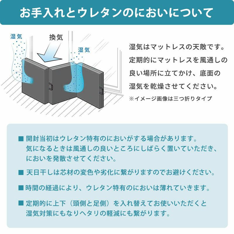 腰痛対策】高反発マットレス シングル 8cm 日本製 三つ折り 心寝
