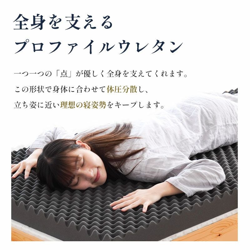 心が安らぐ眠りを ハニカムシート入り 高反発 マットレス ハード（硬め
