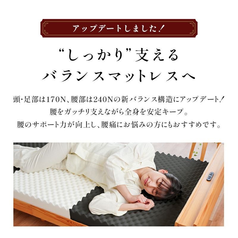 三つ折りマットレス シングル 硬め 240N×170N 日本製 高反発 心寝