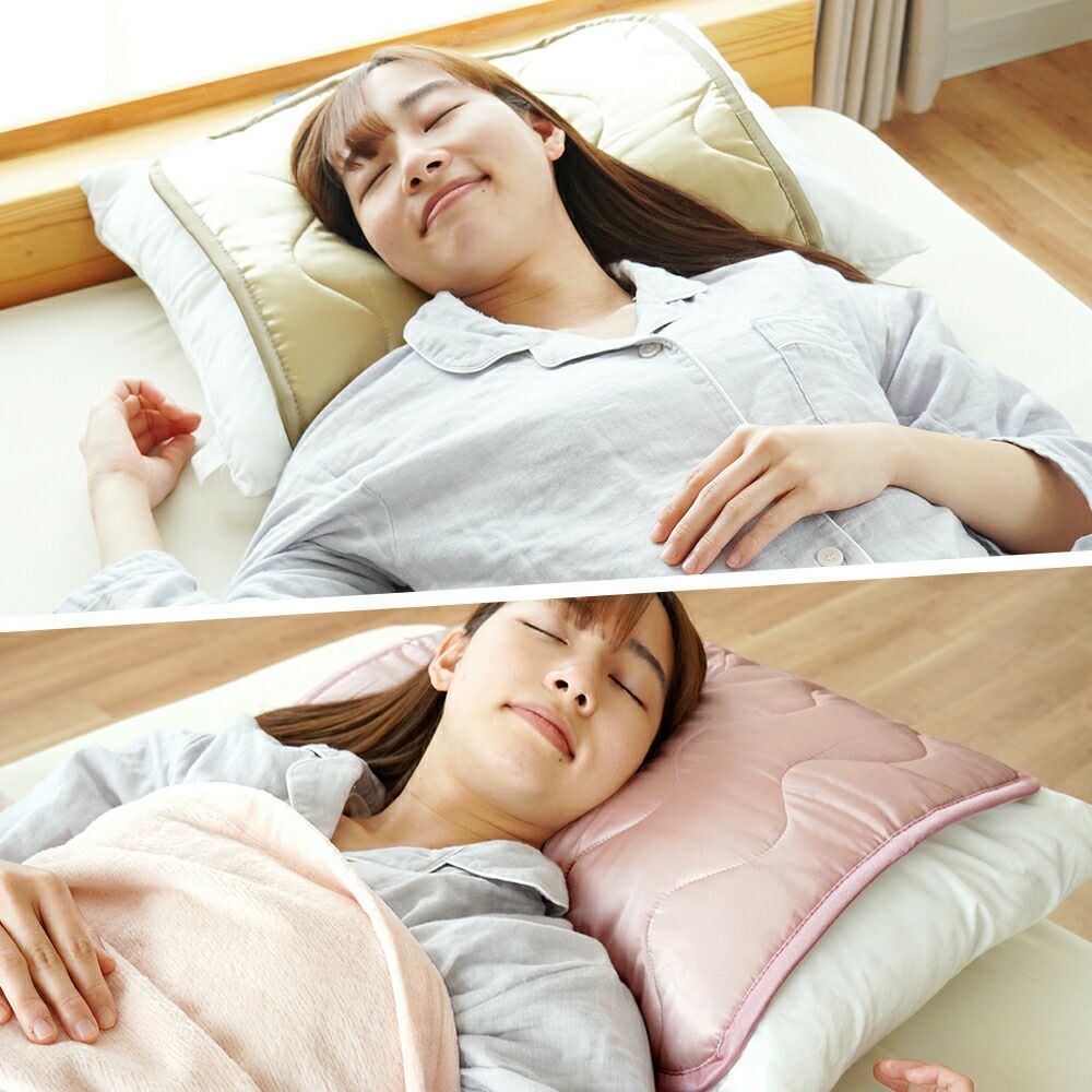 シルク 枕パッド 日本製 45×50 シルクサテン | ねごこち本舗【公式】