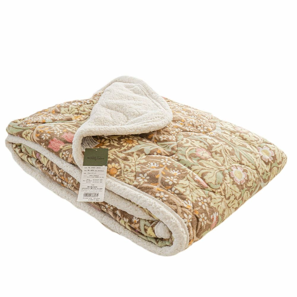 西川 キルトケット ボア 毛布 モリスギャラリー シングル | ねごこち