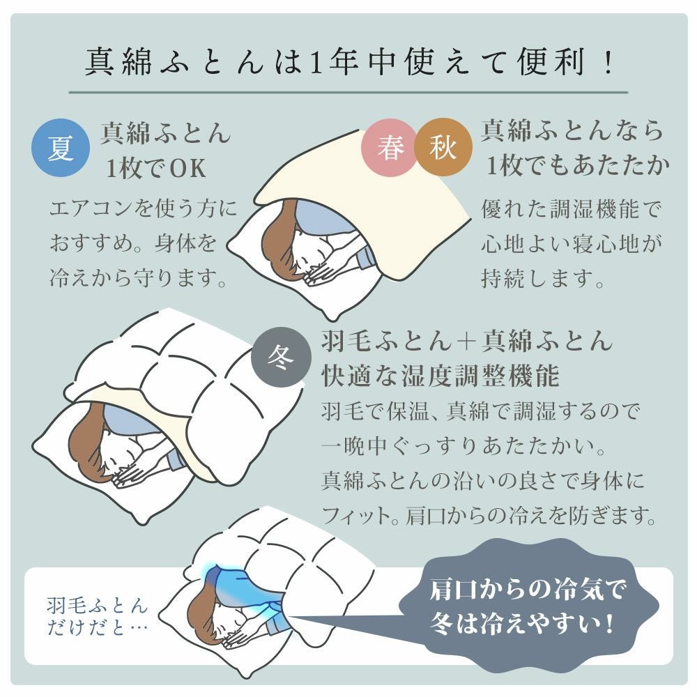 本物のシルクで感じる贅沢な眠り シルク 真綿ふとん 肌布団 シングル