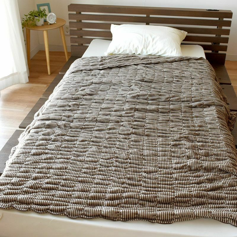 ストライプ/ブラウン