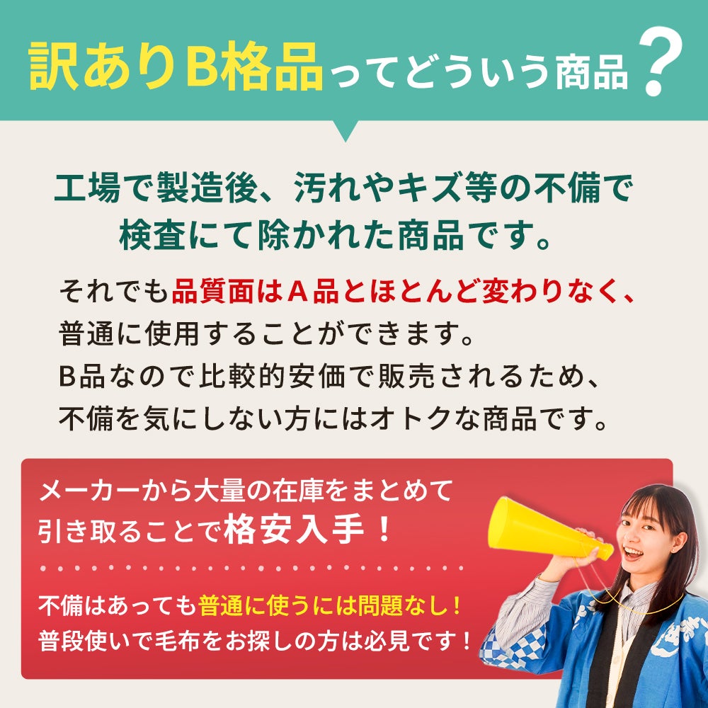 訳あり品 説明・品質について