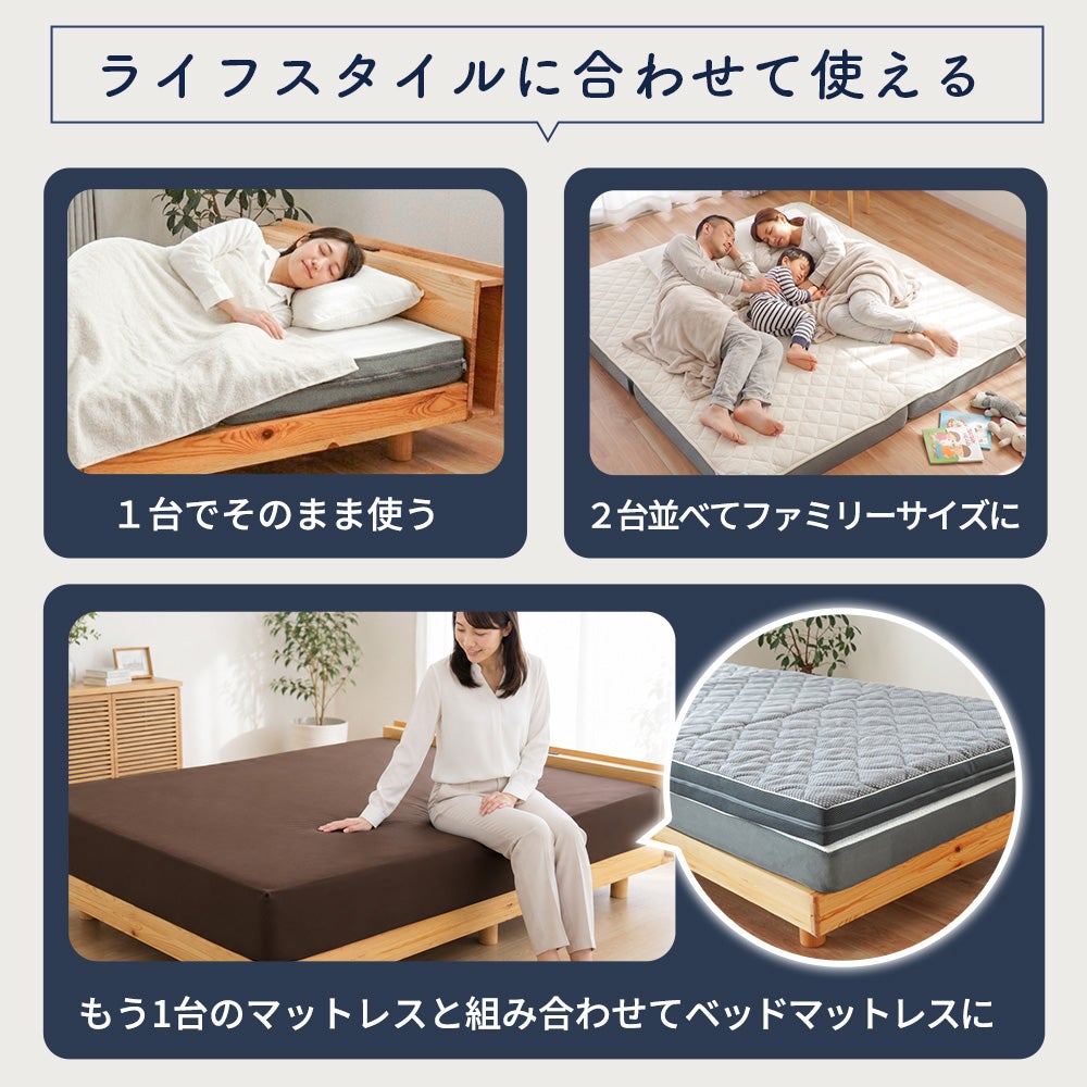 Sleep Medical シングル マットレス【baiguxiaohong様】 3Dエアフォース 高反発マットレス 厚み10cm 三つ折り シングル | ね
