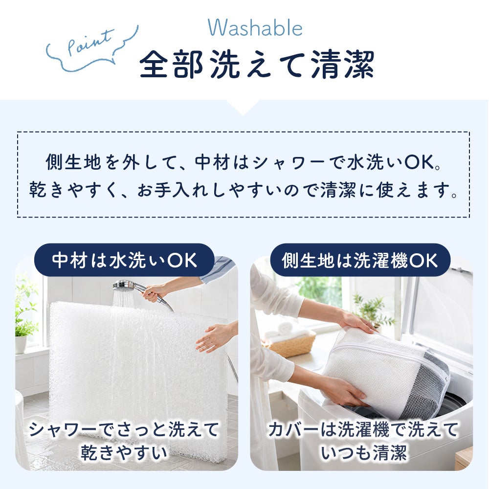 「ねごこち本舗 公式」の3Dエアフォースマットレス、多様な使用シーン。厚み約10cmのしっかりとしたボリューム設計のため、フローリングや畳の上に直接1枚で敷いて敷布団のようにも使えます。もちろん、お使いのベッドフレームの上に置くベッドマットレスとしても快適にお使いいただけます。
