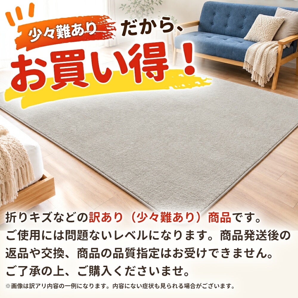 訳ありアウトレットラグホットカーペットカバー3畳200×240ラグマットカーペット3帖床暖房冬こたつ敷き布団としてもおしゃれ絨毯ホットカーペット対応長方形リビングダイニングあったかあたたか