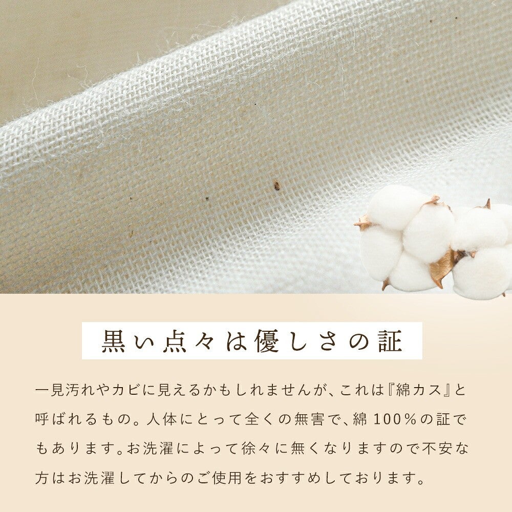 黒い点々は優しさの証。綿カスについてのご案内