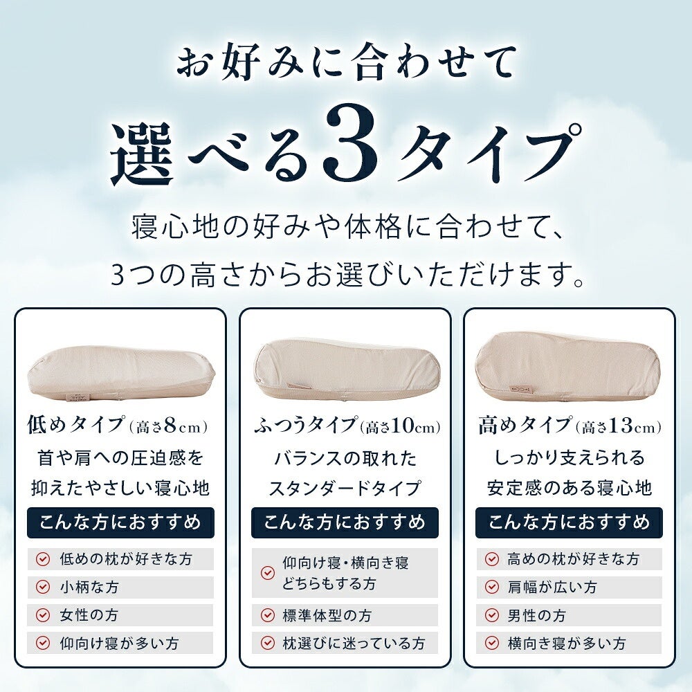 低め・ふつう・高めの3つの高さ比較