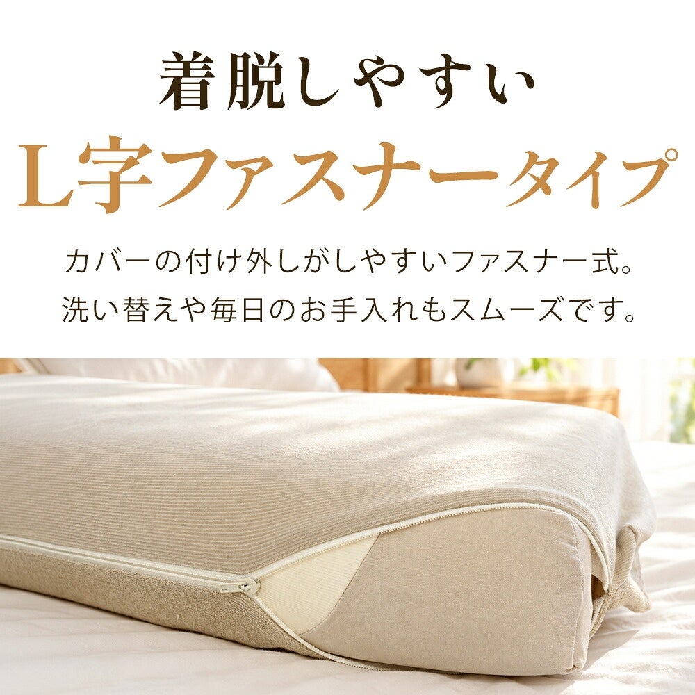 専用カバーのL字ファスナー